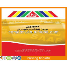 tinplate & TFS tin free steel for metal packaging & crown corks, printed with 4 colors